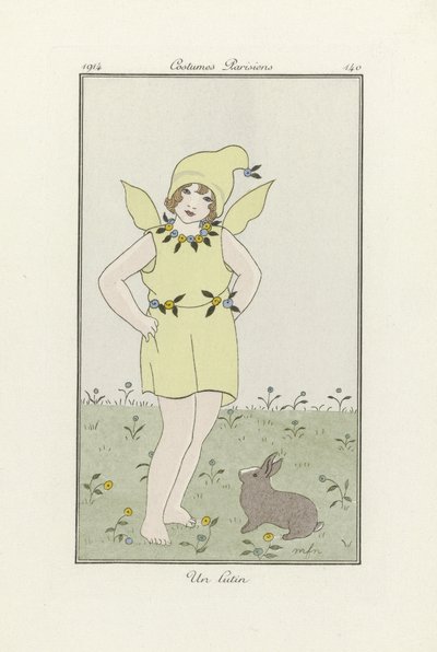Un Lutin, a Costumes Parisien, kiadó 1914 (színes litográfia) alkotó: French School