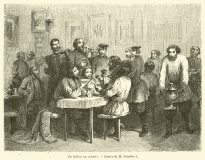 traktir vagy kabaré (metszet) alkotó: French School