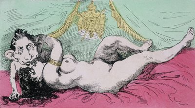 A birodalom alatt: Egy herceg nevelése. Karikatúra Eugene Louis Napoleonról (1856-1879), III. Napóleon fiáról. sd. 19. század alkotó: French School