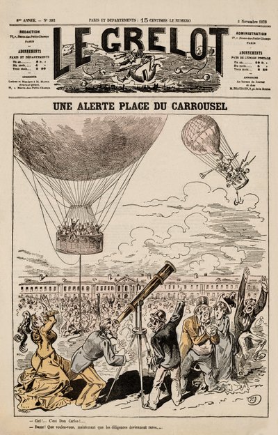 Figyelmeztetés, Place du Carrousel, Le Grelotból, november 3 alkotó: French School