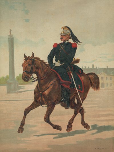 Azonosítatlan francia katona lóháton alkotó: French School