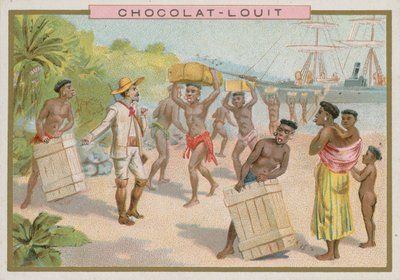 Rakomány kirakodása egy hajóról alkotó: French School