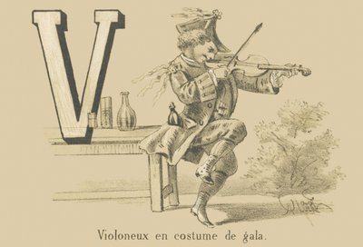 V: Hegedűs gálaruhában alkotó: French School
