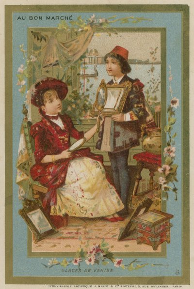Velencei tükrök alkotó: French School