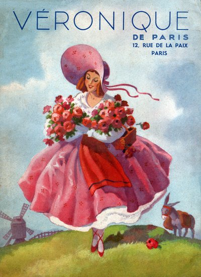 Veronique ruhák. 1920 körül (metszet) alkotó: French School