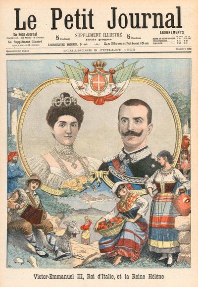 III. Victor-Emmanuel olasz és Heléna királynő alkotó: French School