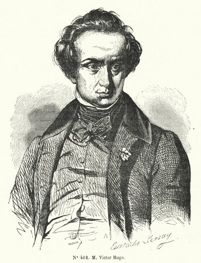 Victor Hugo francia regényíró és drámaíró (metszet) alkotó: French School