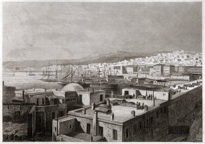 Algír látképe. (metszet, kb. 1850) alkotó: French School