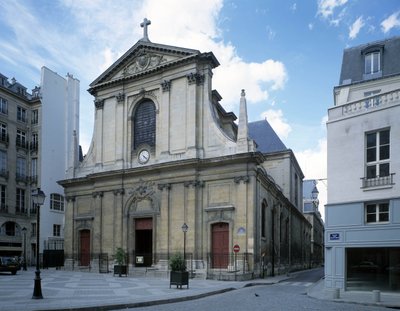 Kilátás a párizsi győzelmek Notre Dame-bazilikájára (Notre Dame). alkotó: French School