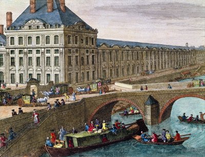 Kilátás a Szajnára a Port Royalban (részlet) alkotó: French School