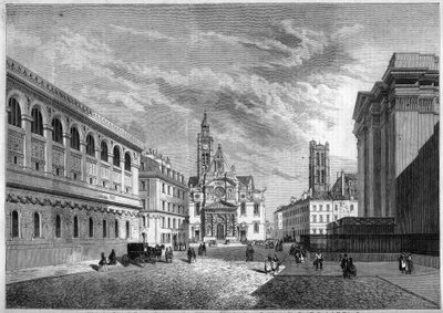 Kilátás a Sainte Genevieve-hegyre, Párizs alkotó: French School