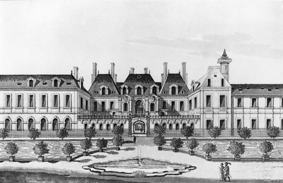 Kilátás a párizsi Soissons Hotelre (akvatinta) alkotó: French School