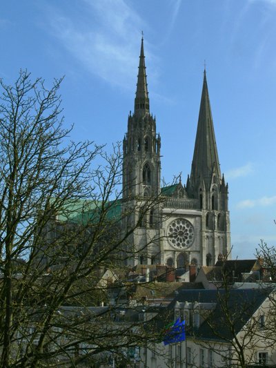 Kilátás a katedrálisra nyugatról alkotó: French School