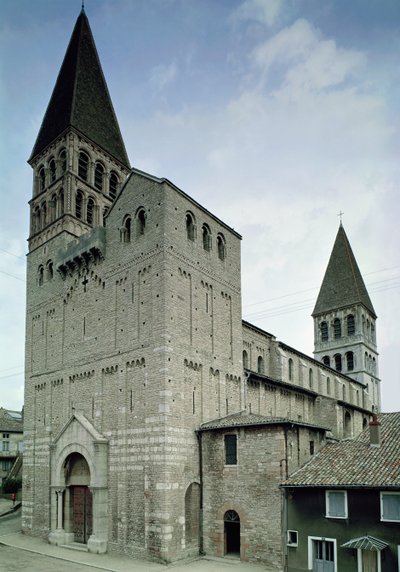 A nyugati homlokzat látképe, 10-11 alkotó: French School