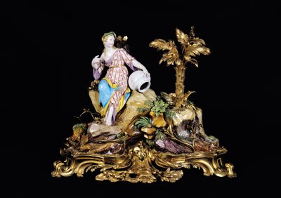 Vincennes Naiad figura (porcelán) alkotó: French School