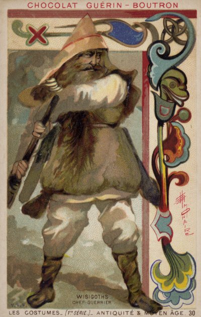 vizigót harcos főnök alkotó: French School