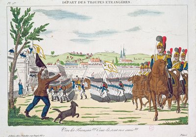 Éljenek a franciák!, Külföldi csapatok távozása, 1818 alkotó: French School