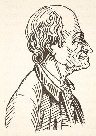 Voltaire, Boris Mestchersky (†1957) másolata, illusztráció a Histoire de la Nation Francaise, Sciences, I. és II. kötetből, Gabriel Hanotaux (1853-1944), 1924 alkotó: French School