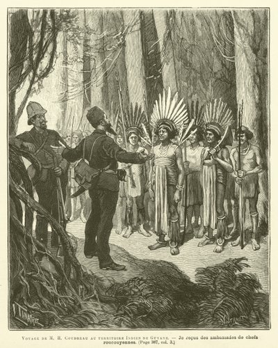 M H Coudreau utazása Guyana indiai területére (metszet) alkotó: French School