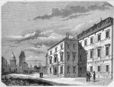 Kilátás az Ecole Normale-re - metszet, 19. század vége alkotó: French School