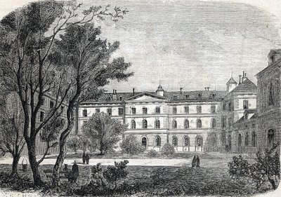“Kilátás a párizsi Pietie kórházra” alkotó: French School