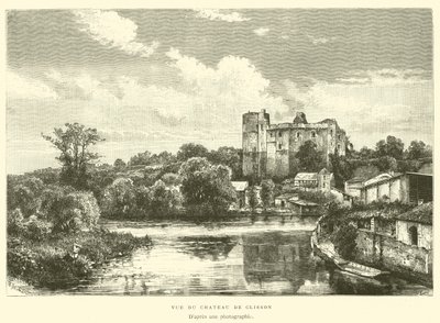 Kilátás a Chateau de Clissonra (metszet) alkotó: French School