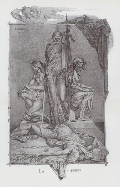 Háború (litho) alkotó: French School