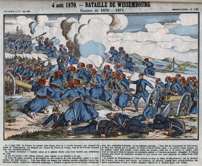 1870-1871 háború: Wissembourgi csata, augusztus 4 alkotó: French School