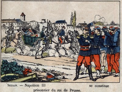 1870-es háború Franciaország és Poroszország között: A sedani csata, III. Napóleon császár (Louis Napoleon Bonaparte alkotó: French School