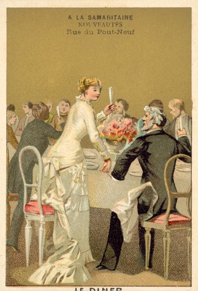 Esküvői vacsora (chromolitho) alkotó: French School