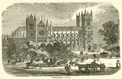 Westminster Abbey (metszet) alkotó: French School