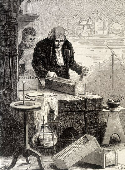 William Cruickshank megépítette a vályúkat – a „tudomány Albumában”; jeles tudósok; Nagy felfedezések””” 1896. alkotó: French School