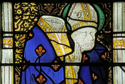 St Denist ábrázoló ablak, 1460 körül alkotó: French School