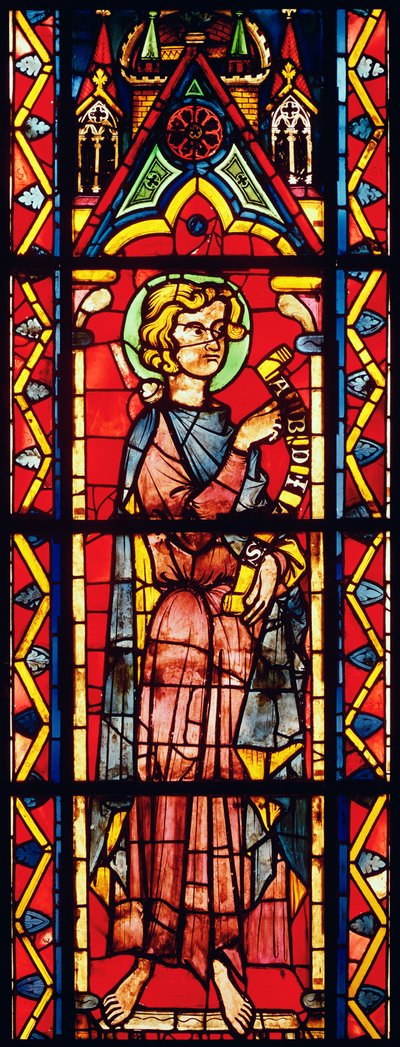 Abdia prófétát ábrázoló ablak, 1270-75 körül alkotó: French School