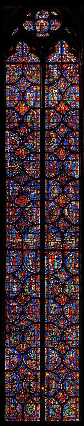 Window w13 Eszter könyve alkotó: French School