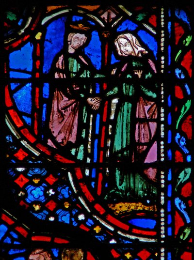 Window w14 David feleségül veszi Abigail I Sam XXV 42 alkotó: French School