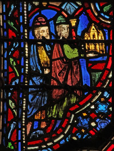 Window w14 a Frigyláda sziklára rakva I Sam VI 15 alkotó: French School