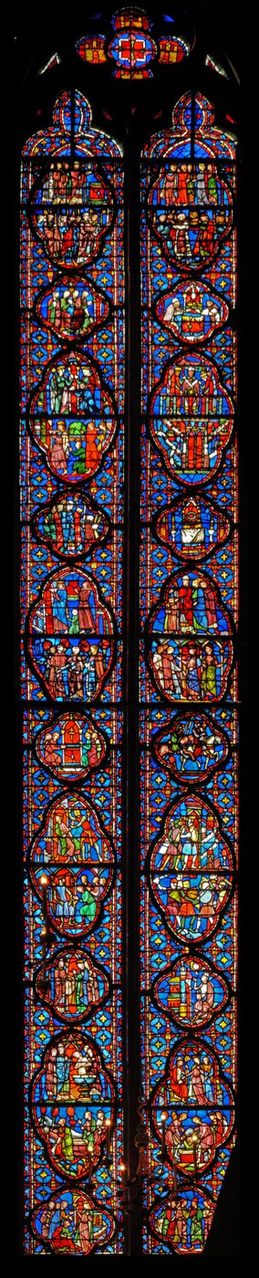Window w15 a Szenvedély ereklyéinek története alkotó: French School
