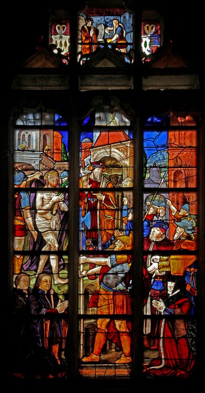 A w16-os ablak, amely Durer utáni Ecce Homo-t ábrázolja alkotó: French School