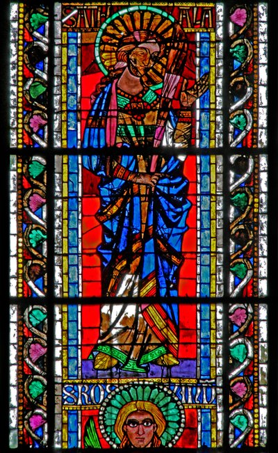 St Attale-t ábrázoló w202-es ablak alkotó: French School