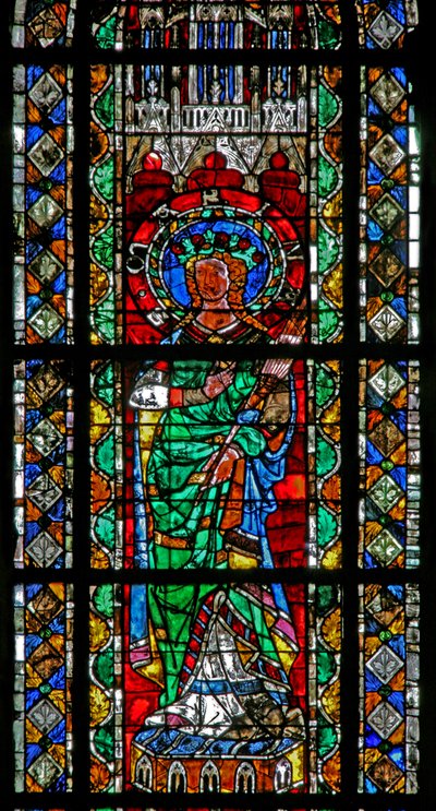 St Marine-t ábrázoló w204-es ablak alkotó: French School
