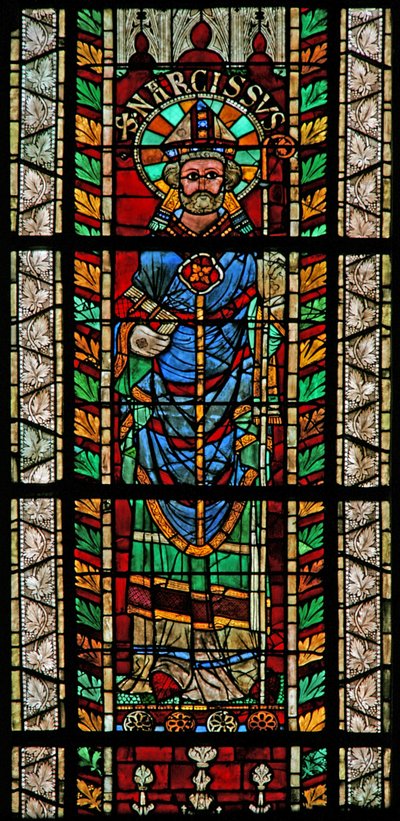 Fenster w207 mit St. Narcissus von French School