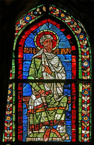 Bálámot ábrázoló w209 ablak alkotó: French School