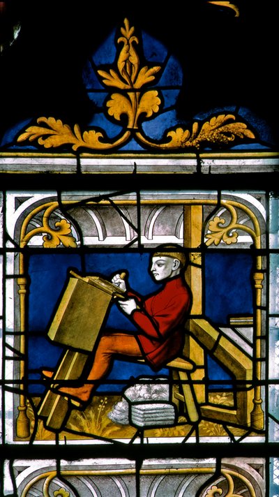 A w25 ablak, amely egy drapériát ábrázol a Drapers ablakban alkotó: French School