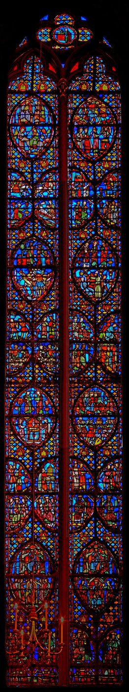 Window w3 a Számok könyve alkotó: French School