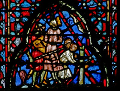 Window w4 Kings felakasztják Josh X 26-ot alkotó: French School