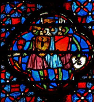 Window w4 Menetelés a háborúba Josh XI 7 alkotó: French School