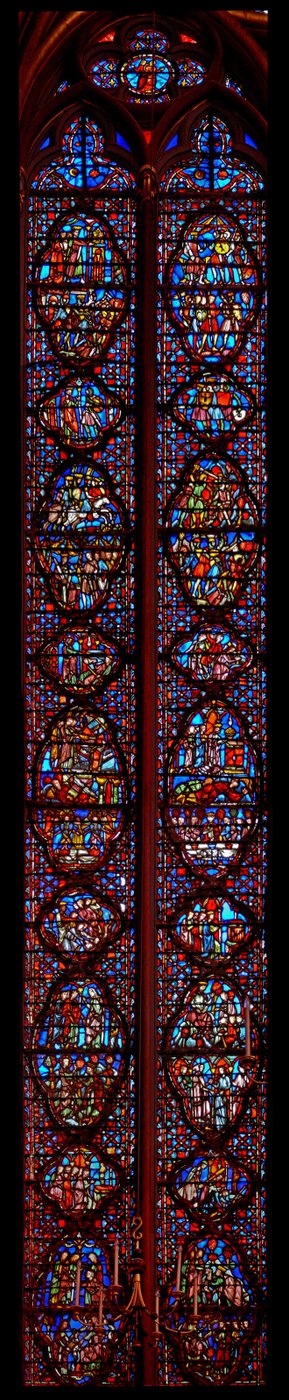 Window w4 Józsué könyve alkotó: French School