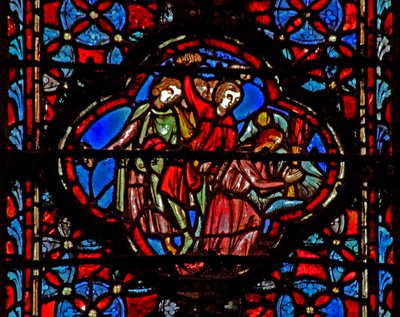 Window w4 Ákán és családja büntetése Josh VII 20-26 alkotó: French School
