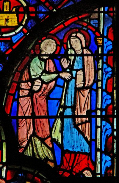 Window w8 the Resurrection – Szent asszonyok a sírnál alkotó: French School